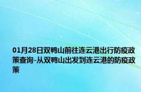 01月28日双鸭山前往连云港出行防疫政策查询-从双鸭山出发到连云港的防疫政策