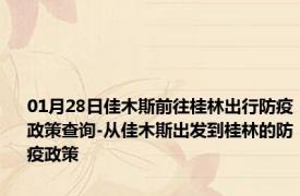 01月28日佳木斯前往桂林出行防疫政策查询-从佳木斯出发到桂林的防疫政策