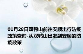 01月28日双鸭山前往安顺出行防疫政策查询-从双鸭山出发到安顺的防疫政策