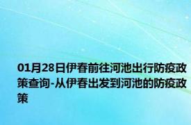 01月28日伊春前往河池出行防疫政策查询-从伊春出发到河池的防疫政策