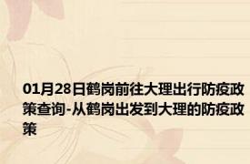 01月28日鹤岗前往大理出行防疫政策查询-从鹤岗出发到大理的防疫政策