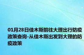 01月28日佳木斯前往大理出行防疫政策查询-从佳木斯出发到大理的防疫政策