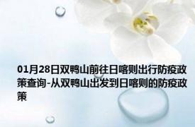 01月28日双鸭山前往日喀则出行防疫政策查询-从双鸭山出发到日喀则的防疫政策