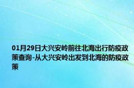 01月29日大兴安岭前往北海出行防疫政策查询-从大兴安岭出发到北海的防疫政策