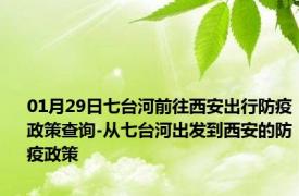 01月29日七台河前往西安出行防疫政策查询-从七台河出发到西安的防疫政策