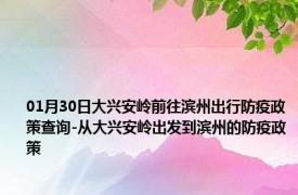 01月30日大兴安岭前往滨州出行防疫政策查询-从大兴安岭出发到滨州的防疫政策