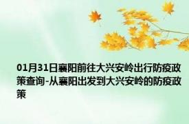 01月31日襄阳前往大兴安岭出行防疫政策查询-从襄阳出发到大兴安岭的防疫政策