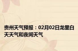 贵州天气预报：02月02日龙里白天天气和夜间天气