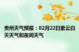 贵州天气预报：02月22日紫云白天天气和夜间天气