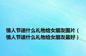 情人节送什么礼物给女朋友图片（情人节送什么礼物给女朋友最好）