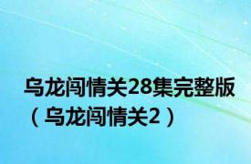 乌龙闯情关28集完整版（乌龙闯情关2）