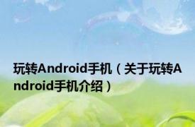 玩转Android手机（关于玩转Android手机介绍）