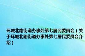 环城北路街道办事处第七居民委员会（关于环城北路街道办事处第七居民委员会介绍）