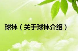 球袜（关于球袜介绍）