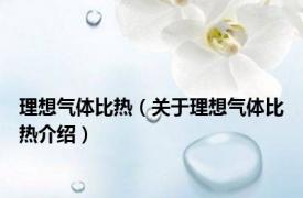 理想气体比热（关于理想气体比热介绍）