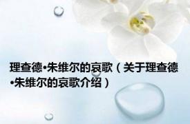 理查德·朱维尔的哀歌（关于理查德·朱维尔的哀歌介绍）