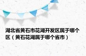 湖北省黄石市花湖开发区属于哪个区（黄石花湖属于哪个省市）