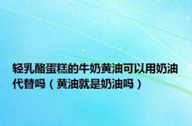 轻乳酪蛋糕的牛奶黄油可以用奶油代替吗（黄油就是奶油吗）