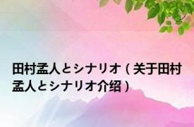 田村孟人とシナリオ（关于田村孟人とシナリオ介绍）