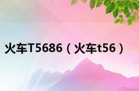 火车T5686（火车t56）