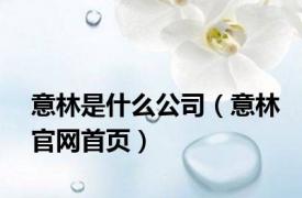 意林是什么公司（意林官网首页）