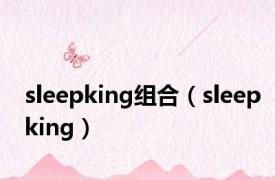 sleepking组合（sleepking）