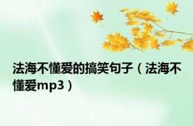 法海不懂爱的搞笑句子（法海不懂爱mp3）