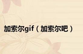 加索尔gif（加索尔吧）