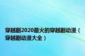 穿越剧2020最火的穿越剧动漫（穿越剧动漫大全）