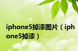 iphone5掉漆图片（iphone5掉漆）