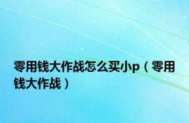 零用钱大作战怎么买小p（零用钱大作战）