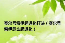 赛尔号雷伊超进化打法（赛尔号雷伊怎么超进化）