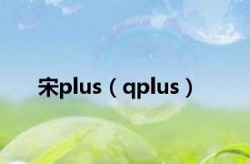 宋plus（qplus）