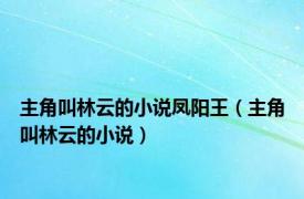 主角叫林云的小说凤阳王（主角叫林云的小说）