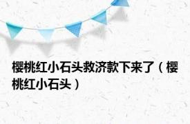 樱桃红小石头救济款下来了（樱桃红小石头）