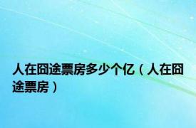 人在囧途票房多少个亿（人在囧途票房）