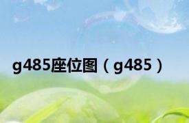 g485座位图（g485）