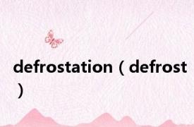 defrostation（defrost）