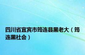 四川省宜宾市筠连县黑老大（筠连黑社会）