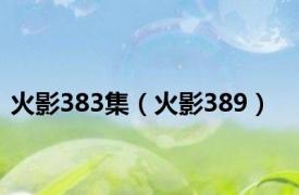 火影383集（火影389）