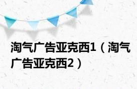 淘气广告亚克西1（淘气广告亚克西2）