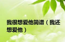 我很想爱他简谱（我还想爱他）