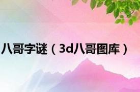 八哥字谜（3d八哥图库）