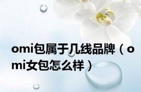 omi包属于几线品牌（omi女包怎么样）