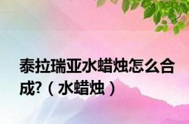 泰拉瑞亚水蜡烛怎么合成?（水蜡烛）