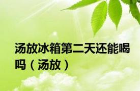 汤放冰箱第二天还能喝吗（汤放）