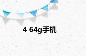 4 64g手机