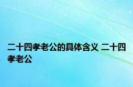 二十四孝老公的具体含义 二十四孝老公 