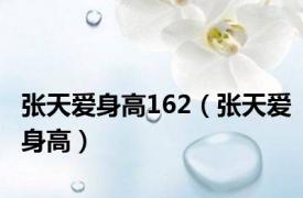 张天爱身高162（张天爱身高）