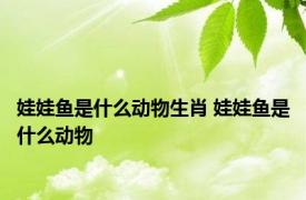 娃娃鱼是什么动物生肖 娃娃鱼是什么动物 